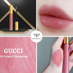 (Auth 100%) Son Kem Gucci 114 Mildred Rosewood Màu Hồng Nâu Chính
