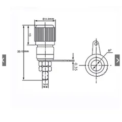 Bộ trạm loa Ổ Cắm Chuối Màu Đỏ Và Đen 4mm Chuyên Dụng