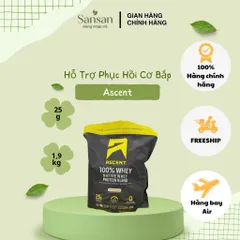 Hỗn hợp Protein Whey nguyên chất Ascent 100% Whey, Vanilla 1.9kg - Nội địa Mỹ