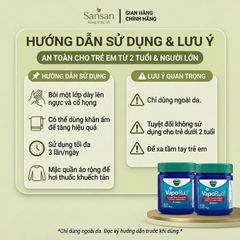 Dầu Thoa Ấm Ngực Vicks VapoRub 100ml (Set 2 Hũ) 100gx2 - Nội địa Mỹ
