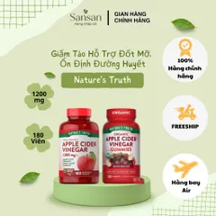 Kẹo dẻo Giấm Táo Nature’s Truth Apple Cider Vinegar 1200mg - Nội địa Mỹ
