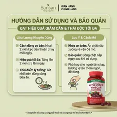Kẹo dẻo Giấm Táo Nature’s Truth Apple Cider Vinegar 1200mg - Nội địa Mỹ