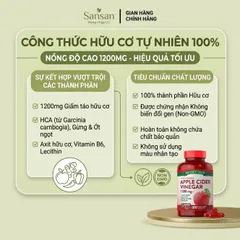 Kẹo dẻo Giấm Táo Nature’s Truth Apple Cider Vinegar 1200mg - Nội địa Mỹ