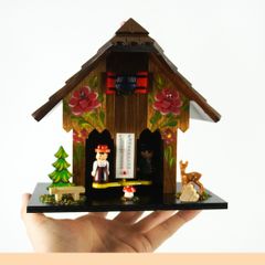  Đồng hồ đo nhiệt độ và độ ẩm Engstler 95 Wetterhaus Black Forest 17 cm