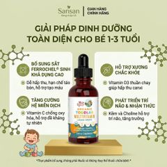 TPBVSK Vitamin tổng hợp hữu cơ Mary Ruths Organic Infant/ Toddler/ Kids Multivitamin Liquid Drops 60ml - Nội địa Mỹ