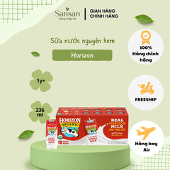 Sữa Tươi Hữu Cơ Horizon Organic Whole Milk Mỹ - Thùng 18 Hộp 236ml, Dinh Dưỡng Cao, Không Biến Đổi Gen
