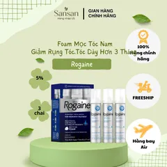 Rogaine 5% Minoxidil cho Nam giới - Hộp 3 Chai 60ml, Chống Rụng Tóc, Kích Thích Tóc Mọc, Sản Phẩm Bán Chạy Tại Mỹ