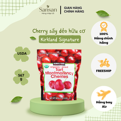 Quả Cherry sấy khô hữu cơ Kirkland 567g - Siêu trái cây chua ngọt tự nhiên, ăn vặt thơm ngon, tốt cho sức khỏe, chứng nhận USDA