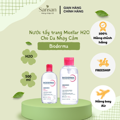 Nước Tẩy Trang Bioderma Sébium H2O 500ml - Giải Pháp Cho Da Dầu Mụn Nhạy Cảm, Làm Sạch Và Cân Bằng Độ Ẩm Tối Ưu