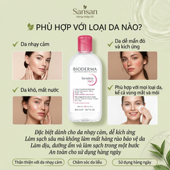 Nước Tẩy Trang Bioderma Sébium H2O 500ml - Giải Pháp Cho Da Dầu Mụn Nhạy Cảm, Làm Sạch Và Cân Bằng Độ Ẩm Tối Ưu