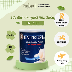 Sữa Tiểu Đường Entrust Mỹ Vị Vanila 400g - Dinh Dưỡng Tốt Cho Người Tiểu Đường, Ăn Kiêng, Hương Vị Ngon Miệng