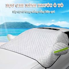 Bạt Che Nắng Kính Lái Xe Ô Tô, Tráng Nhôm Cách Nhiệt Loại Lớn 