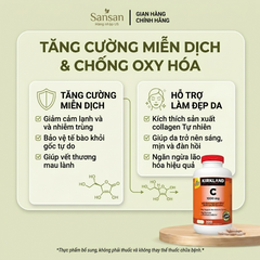 Viên Uống Bổ Sung Vitamin C 500mg Kirkland Signature - Tăng Cường Miễn Dịch, Chống Oxy Hóa - Hộp 500 Viên Đến Từ Mỹ