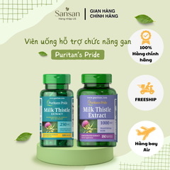 Viên Uống Thải Độc Gan Milk Thistle Extract Puritan's Pride 250mg - Bổ Gan, Chống Oxy Hóa, 100 Viên