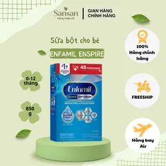 Sữa Bột Enfamil Enspire Infant Formula 850g - Dinh Dưỡng Cho Trẻ 0-12 Tháng, Hỗ Trợ Phát Triển Não Bộ, Chứa Lactoferrin, Hỗ Trợ Miễn Dịch