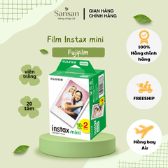 Giấy in ảnh Instax Mini Fujifilm Viền Trắng - Tương thích với Máy Chụp Lấy Liền Instax Mini và Lomography