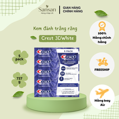 Kem Đánh Răng Crest 3D White Arctic Fresh - Làm Trắng Nụ Cười, Chống Vết Bẩn, Hương Mint Mát Lạnh, 147g