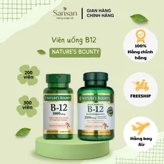 Viên uống Vitamin B12 Nature’s Bounty Mỹ 1000mcg 200 viên