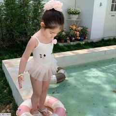 Bikini một mảnh hello kitty nơ phối voan bồng xinh xắn dễ thương đáng yêu cho bé gái mặc đi chơi đi biển đi bơi