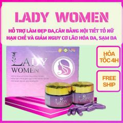 [Collagen][Glutathione] LADY WOMEN hỗ trợ nội tiết tố nữ và làm đẹp da,ngăn ngừa sạm nám hộp 40 viên