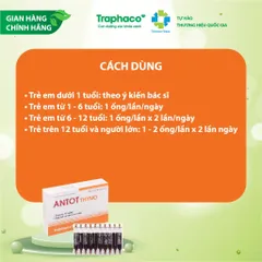 ANTOT Thymo Traphaco hỗ trợ Phục hồi sức khỏe và tăng sức đề kháng giúp ăn ngon hộp 2 Vỉx10 ống uống