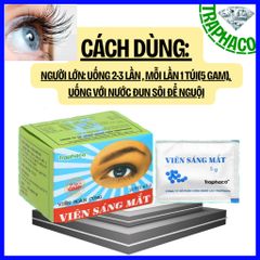 Viên uống Sáng Mắt Traphaco giúp cải thiện thị lực, mắt mờ, khô rát, chói sáng khi ra nắng