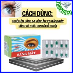 Viên uống Sáng Mắt Traphaco giúp cải thiện thị lực, mắt mờ, khô rát, chói sáng khi ra nắng
