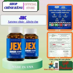 Viên uống JEX Thế Hệ Mới hỗ trợ tăng cường tái tạo sụn và xương khớp hộp 60 viên & 30 viên 718476