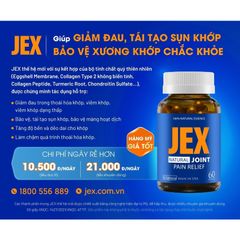 Combo 2 hộp JEX 60 Viên giảm đau, bảo vệ xương khớp tặng 1 hộp Jex 15 viên 718471