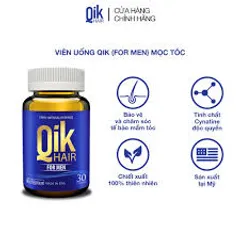 Viên uống QIK HAIR - Giúp Bảo Vệ Và Phục Hồi Hư Tổn Tóc