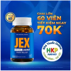 Viên uống JEX Thế Hệ Mới hỗ trợ tăng cường tái tạo sụn và xương khớp hộp 60 viên & 30 viên 718476
