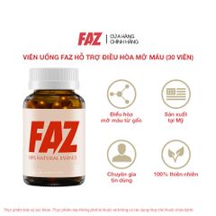 Viên uống FAZ - Điều Hòa Mỡ Máu, Hỗ Trợ Tim Mạch hộp 30 Viên 718465