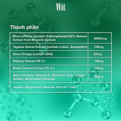 Combo 2 Hộp Wit 60 Viên tặng 1 Hộp 15 Viên bảo vệ mắt trước ánh sáng xanh, giúp cho mắt sáng khoẻ 718469