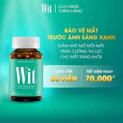 Viên uống Wit giúp tăng cường thị lực, giảm mờ mỏi mắt hộp 60 Viên & 30 Viên 718473