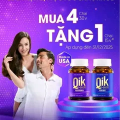 Combo 4 Hộp 30V Qik Hair For Women( QiK Nữ)  tặng 1 Hộp 15V giúp giảm rụng tóc ở nữ giới, giúp tóc mọc nhanh 718472