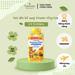 Kẹo Dẻo Bổ Sung Vitamin Lil Critters Gummy Vites 300 Viên - Multivitamin Cho Bé Hỗ Trợ Sự Phát Triển Toàn Diện