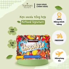 Kẹo Socola Kirkland Mỹ Mix Nhiều Vị 150 Viên 2.55kg - Hàng Chính Hãng, Nguyên Chất, Quà Tặng Tuyệt Vời
