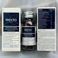 Mọc tóc Phyto Phytophanere Hair & Nails Pháp 120 viên
