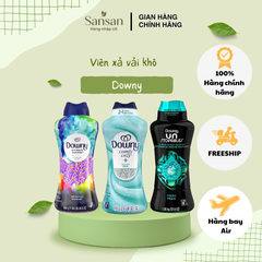 Viên Xả Vải Khô Downy Tăng Cường Mùi Hương Tươi Mát - Mỹ, Giúp Quần Áo Thơm Lâu Đến 12 Tuần, An Toàn Với Tất Cả Loại Vải