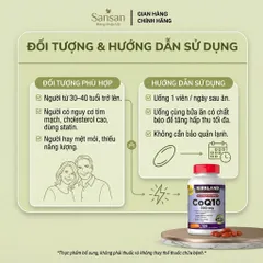 Viên uống hỗ trợ tim mạch CoQ10 Kirkland 300mg - Giảm đau thắt, ổn định huyết áp, 100 viên - Chất lượng Mỹ