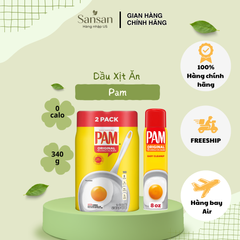 Dầu xịt ăn kiêng PAM Canola 340g - Không Calo, Không Cholesterol, Thay Thế Dầu Thực Phẩm, Tiện Lợi Cho Món Xào Chiên Nướng