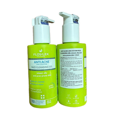 Sữa Rửa Mặt Floslek Chống Mụn – Gel Rửa Mặt Kháng Khuẩn Cho Da Dầu, Giảm Mụn Đầu Đen, Làm Dịu Tổn Thương Da 125ml