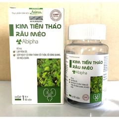 Kim tiền thảo râu mèo - abipha - tiểu bí, khó tiểu, sỏi thận, sỏi bàng quang, sỏi mật, sỏi niệu quản 100 viên