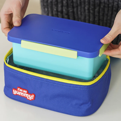 Hộp Cơm Giữ Nhiệt LocknLock Yummy Lunch Box Kèm Túi, Sticker -1450ml