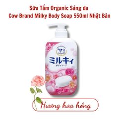 Sữa Tắm Mịn Da Sáng Da Chiết Xuất Sữa Bò Tươi Cow Milky Body Soap Nhật Bản 500ml