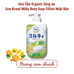 Sữa Tắm Mịn Da Sáng Da Chiết Xuất Sữa Bò Tươi Cow Milky Body Soap Nhật Bản 500ml