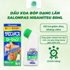 Dầu xoa bóp dạng lăn Salonpas Hisamitsu 85ml