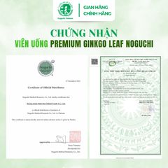 Viên Uống Bổ Não Premium Ginkgo Leaf Noguchi 60 viên Nhật Bản (DATE T2.2027)