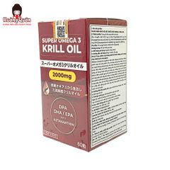 Viên uống Dầu Nhuyễn Thể Super Omega 3 Krill Oil 2000mg Eikenbi 60 Viên