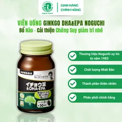 Viên Uống Bổ Não Ginkgo DHA & EPA Noguchi 60 Viên Nhật Bản (DATE T2.2027)